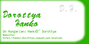 dorottya hanko business card